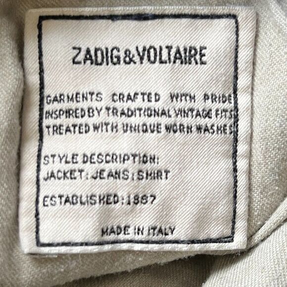 Zadig & Voltaire Blue Straight Leg Denim Jeans Mens Size 32 - Picture 4 of 9